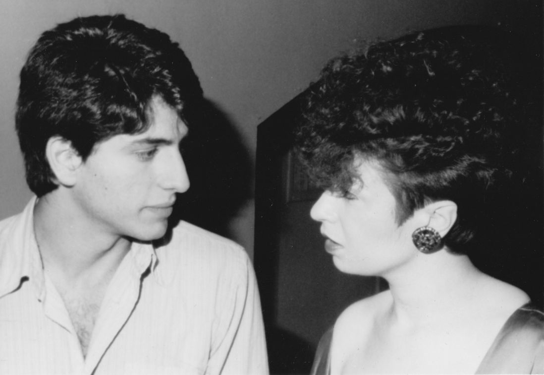 The author with Vincent Spano, likely taken at premiere party for The Outsiders.<br/>